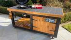 Maatwerk BBQ meubel met ingebouwde Weber Master-Touch GBS, Tuin en Terras, Ophalen, Zo goed als nieuw, Houtskool