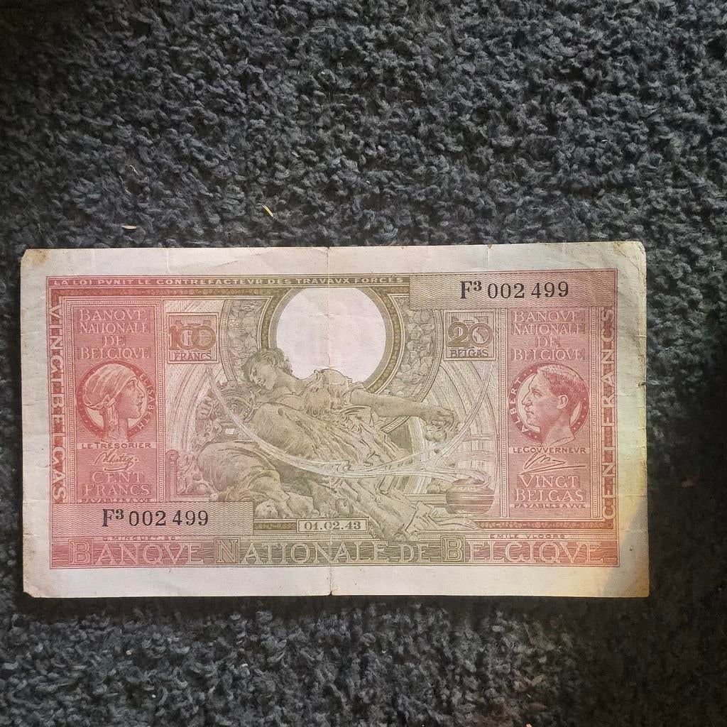 100Fr 1943 belgique