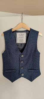 Gilet blauw, maat 128, 1e communie, Ophalen, GYMP., Trui of Vest, Zo goed als nieuw