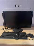 Écran PC + clavier HP+ souris HP, Informatique & Logiciels, Enlèvement, Utilisé
