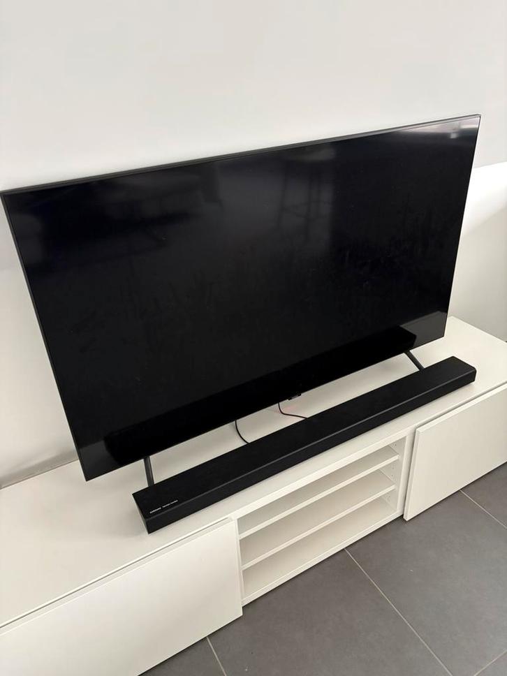 Samsung 55Q70R, Audio, Tv en Foto, Televisies, Zo goed als nieuw, QLED, Samsung, Ophalen