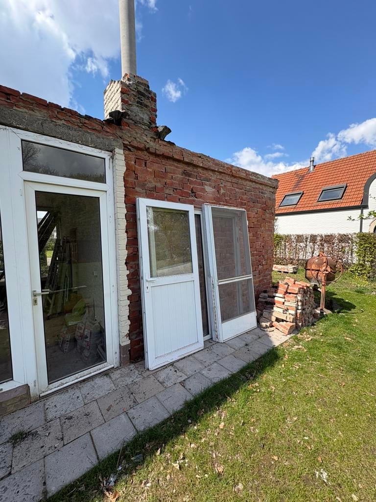 PVC ramen dubbelglas, Doe-het-zelf en Bouw, Glas en Ramen, Gevelraam of Ruit, Dubbelglas, Ophalen