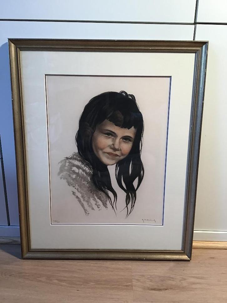 Grote Litho Hebbelink 205/350, Antiek en Kunst, Kunst | Litho's en Zeefdrukken, Ophalen