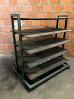 Industrieel schab met 5 legplaten. Groen, Ophalen, Gebruikt