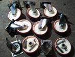 Roues pivotantes 80/125 mm, excellent état comme neuf, Enlèvement ou Envoi, Comme neuf