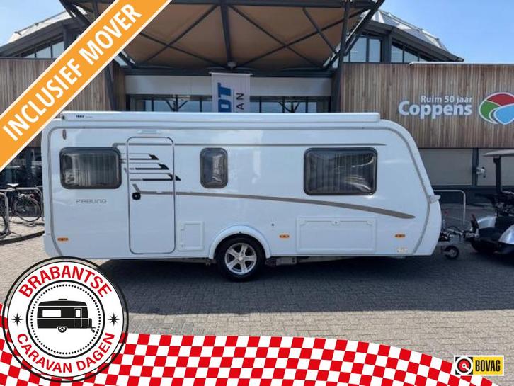 Eriba Feeling 470 2017 MOVER + LUIFEL!, Caravans en Kamperen, Caravans, tot en met 4, 1000 - 1250 kg, Treinzit, Eriba, 2 aparte bedden