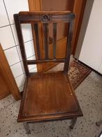 4 oude eetkamer stoelen gesneden bloemmotief, Ophalen