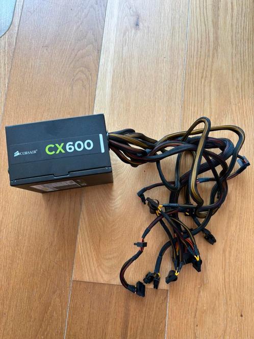 Alimentation Corsair CX600 - 600W - 80 Plus Bronze - 2e main, Computers en Software, Interne voedingen, Gebruikt, Ophalen