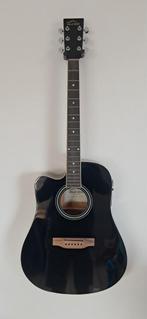 Semi-akoestische western gitaar - Red Hill CDG3EQ BK, Muziek en Instrumenten, Snaarinstrumenten | Gitaren | Akoestisch, Ophalen