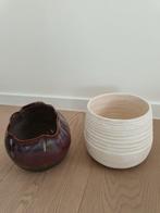 2 bloempotten, Overige materialen, Rond, Binnen, Ophalen of Verzenden