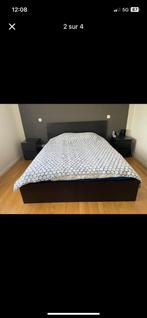 Lit 160x200 + 2 tables de nuits + étagère, Maison & Meubles, Chambre à coucher | Chambres à coucher complètes, Enlèvement, Utilisé