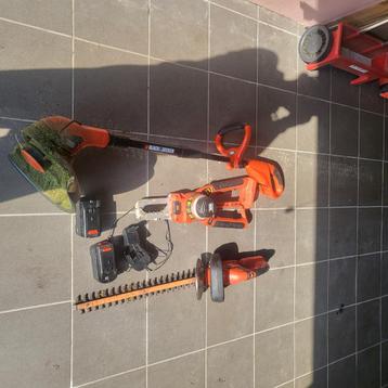 Black and Decker heggenschaar op accu, Ophalen, Gebruikt, Accu