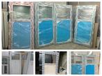 Witte PVC-deur met handgreep inbegrepen, Ophalen, Vouwdeur, Nieuw, Glas