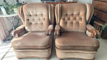 Procurez-vous 2 sièges en tissu vintage gratuitement à Aarsc, Enlèvement, Utilisé, Tissus