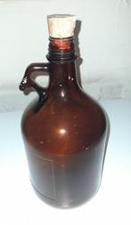 bruine oude labo fles, Ophalen, Gebruikt