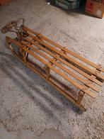 Houten slede van 110 cm, Kinderen en Baby's, Speelgoed | Buiten | Sleeën, Ophalen, Gebruikt, Hout