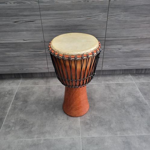 Djembe in Nieuwstaat + Zak, Muziek en Instrumenten, Percussie, Nieuw, Ophalen
