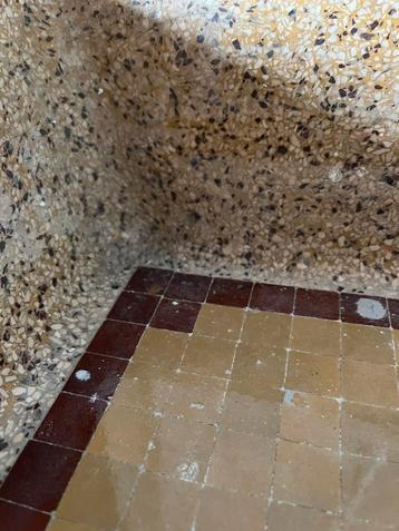 Antiek vintage aanrecht spoelbak graniet keukenblok beschikbaar voor biedingen