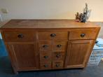 Massief teak dressoir – lades + 2 deuren – vintage/tijdloos, Ophalen, Gebruikt, Vintage - Tijdloos, 150 tot 200 cm