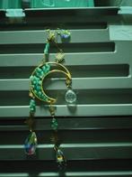 hanger groen kristal maan en zon, Ophalen of Verzenden