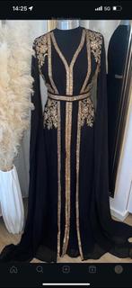 Caftan moderne, Kleding | Dames, Jurken, Sans marque, Ophalen of Verzenden, Zo goed als nieuw, Zwart