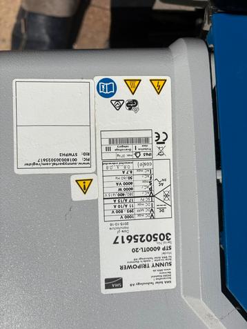 SMA omvormer voor zonnepanelen, Doe-het-zelf en Bouw, Ophalen, Gebruikt