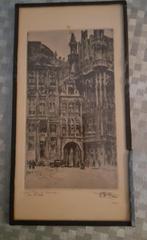 Prent van de Belgische etser Henri Mortiaux, Ophalen of Verzenden