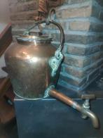 Antieke koperen ketel met kraantje, Antiek en Kunst, Ophalen