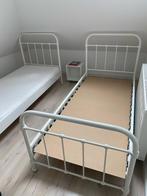 Bedden 2 stuks, Huis en Inrichting, Slaapkamer | Bedden, Ophalen, 100 cm, Eenpersoons, Wit