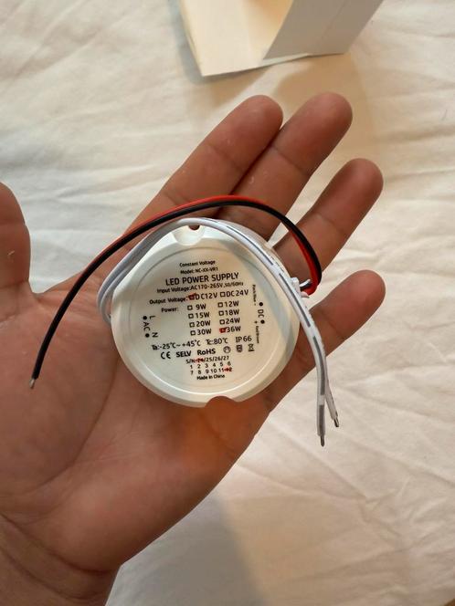 LED-voeding 12V 36W waterdicht IP66 - NIEUW, Computers en Software, Interne voedingen, Nieuw, Ophalen of Verzenden