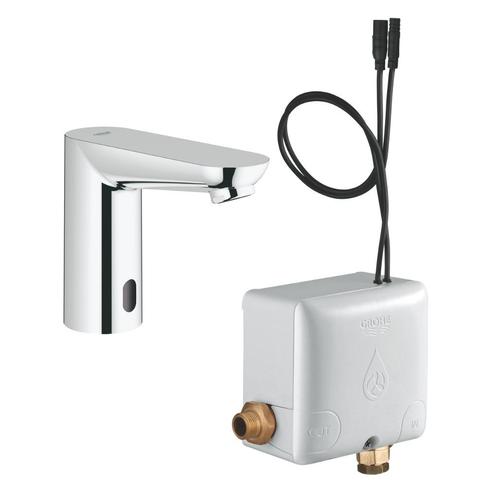 Grohe Euroeco cosmopolitan E incl. Powerbox, Doe-het-zelf en Bouw, Sanitair, Gebruikt, Kraan, Chroom, Ophalen of Verzenden