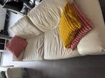 Wit lederen salon, Ophalen, Gebruikt, 100 tot 125 cm, Leer