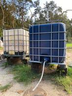 2 x watervat/IBC met 1 slang, Tuin en Terras, Ophalen, Kunststof, Gebruikt, Met kraantje