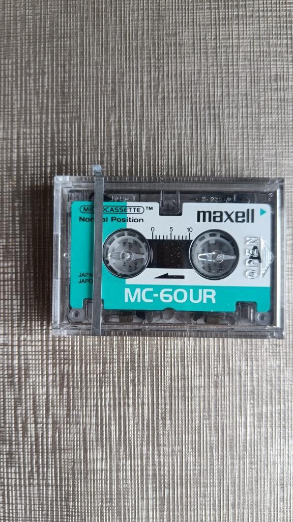 mini cassette dictafoon maxell MC-60UR, Audio, Tv en Foto, Bandrecorder, Onderdeel, Ophalen of Verzenden