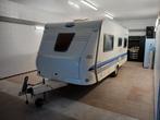 Caravan Hobby -2005- gekeurd voor verkoop- 4 slaapplaatsen, Caravans en Kamperen, Bedrijf, Fietsenrek, Hobby