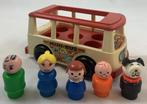 Fisher Price mini bus en 5 figuren 141 vintage compleet 80s, Verzenden, Zo goed als nieuw
