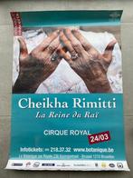 Poster Cheikha Rimitti in Cirque Royal, Ophalen of Verzenden