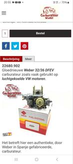 Nieuwe Weber 32/36 DFEV carburateur Type 4 vw Porsche 914, Ophalen of Verzenden, Porsche