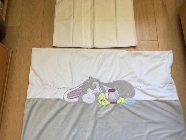 Dekbedovertrek Noukie's voor babybed 120x60, Kinderen en Baby's, Kinderkamer | Beddengoed, Nieuw, Dekbedovertrek, Grijs, Jongetje of Meisje