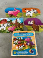 Box 4 puzzels boerderij - 3+  My playmate, Enlèvement ou Envoi, Moins de 10 pièces, Comme neuf, 2 à 4 ans