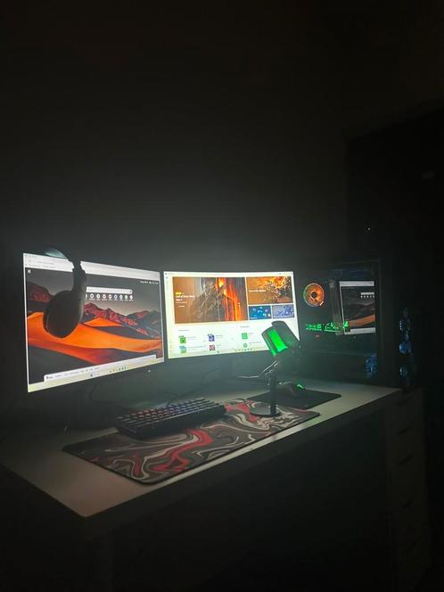 Gaming PC RTX 3080 AMD Ryzen 7 5800X 32GB RAM, Computers en Software, Desktop Pc's, Zo goed als nieuw, 4 Ghz of meer, HDD, SSD
