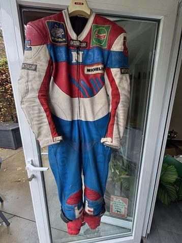 Vintage lederen Honda race pak beschikbaar voor biedingen
