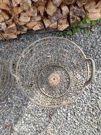 vintage metalen aardappelmand, Ophalen, Gebruikt, Minder dan 60 cm, Rond