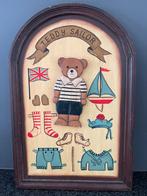 Vintage wanddecoratie beer Teddy, Kinderen en Baby's, Gebruikt, Ophalen of Verzenden, Wanddecoratie