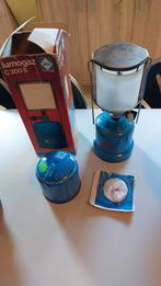 Kamping gaz lamp met extra wiek en bescherming, Ophalen, Zo goed als nieuw
