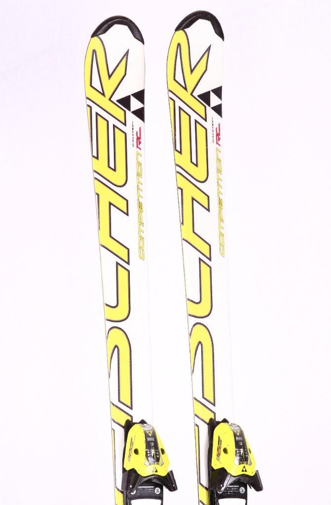 160 kinder ski's FISCHER COMPETITION RC, white/yellow, Sport en Fitness, Skiën en Langlaufen, Gebruikt, Ski's, Ski, Fischer, Carve