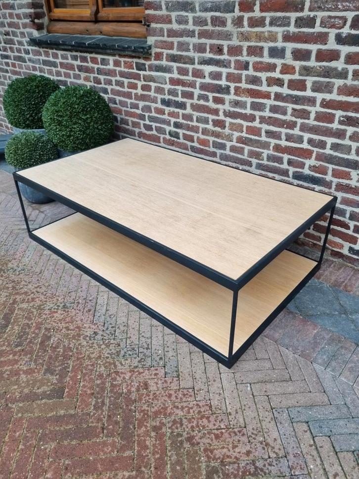 Eiken salontafel, Huis en Inrichting, Tafels | Salontafels, Zo goed als nieuw, Ophalen of Verzenden
