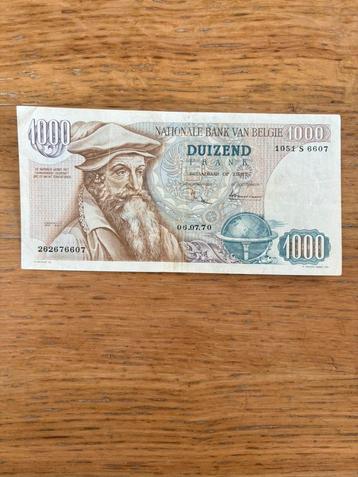 1000 Mercator 1970! Zeldzaam, Timbres & Monnaies, Enlèvement