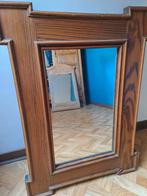 Spiegel met houten kader, Antiquités & Art, Antiquités | Miroirs, Enlèvement, Rectangulaire, Moins de 50 cm, Moins de 100 cm