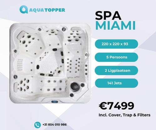 Jacuzzi - Spa Miami 5 pers. 141 jets! - Beste prijs in BE!, Tuin en Terras, Zwembad-toebehoren, Nieuw, Overige typen, Ophalen of Verzenden